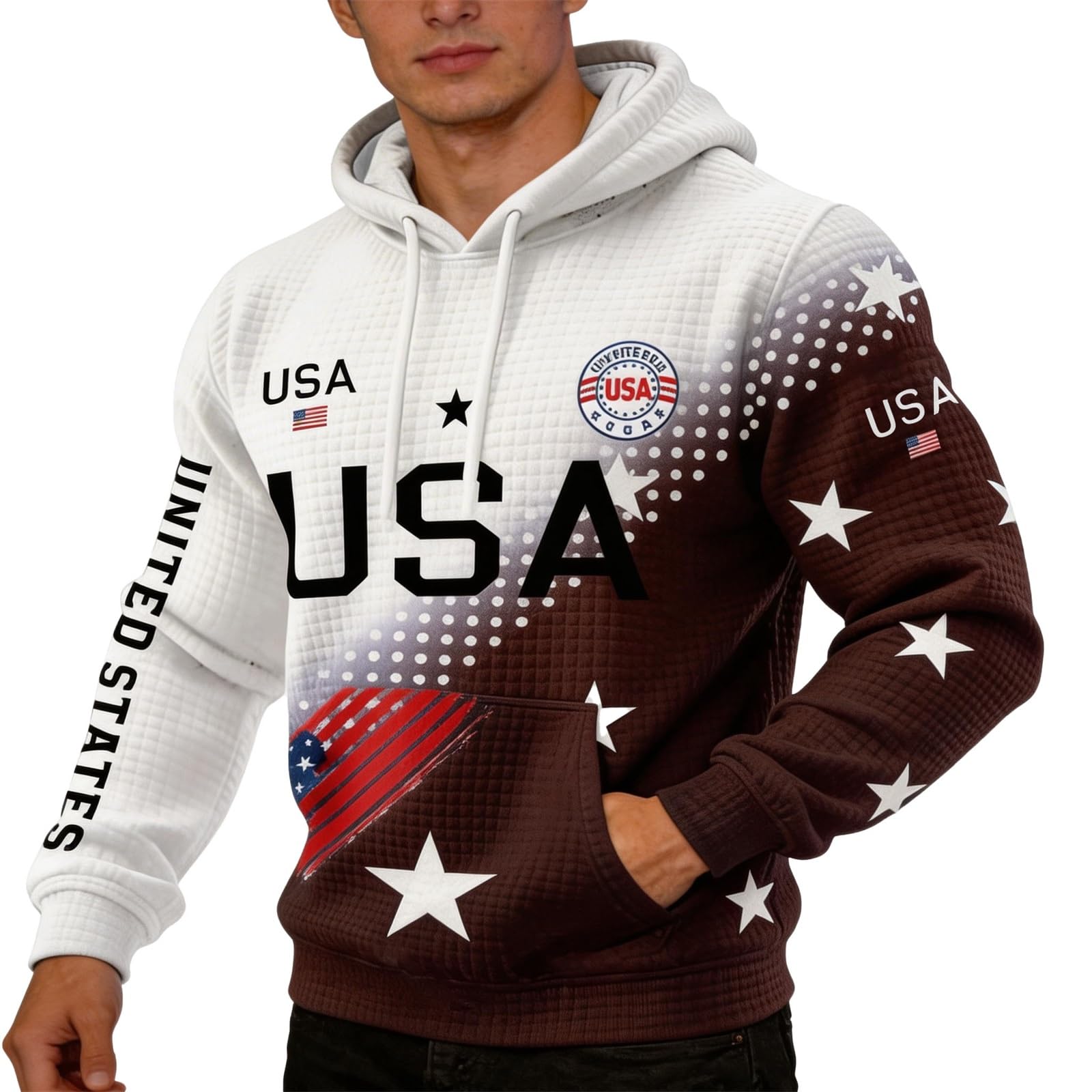 Sudadera impermeable de hombre con capucha para el exterior 8