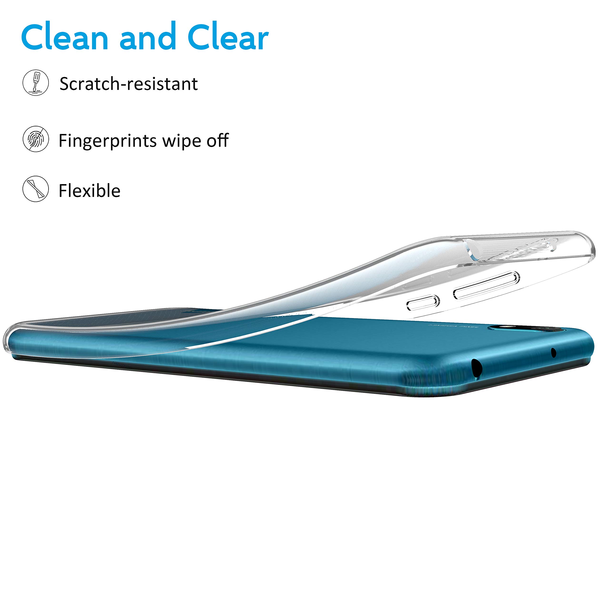 Cover Per Huawei Y5 2019 E Honor 8s - Custodia Trasparente Ultra Sottile In Tpu Silicone 925440
