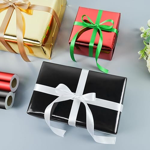 Miniatura 4 de KMER LIFE - Rollo de papel de regalo metálico 17 x 394 pulgadas - Envase de regalo premium para cumpleaños, Navidad, baby shower, San Valentín,