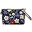 Gloppie Small Makeup Bag for Purse Lightweight Cosmetic Bag Floral Makeup Pouch for Women Blue Red Flower