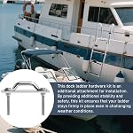 Boat Dock Ladder Hardware Attachment Kit Replacement for RecPro Marine Pontoon and Dock Ladders,Folding Pontoon Ladders AL-A3 AL-A4 AL-A5 & AL-C4 (2 Pack)