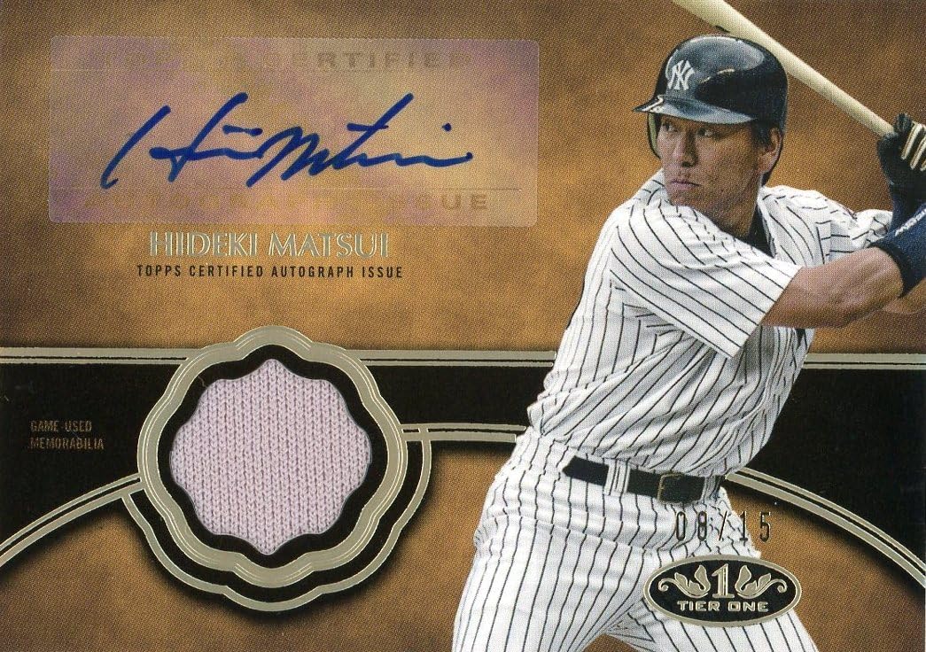 低価，HOT】 15枚限定 松井秀喜 直筆サインカード 2019 Topps Luminaries