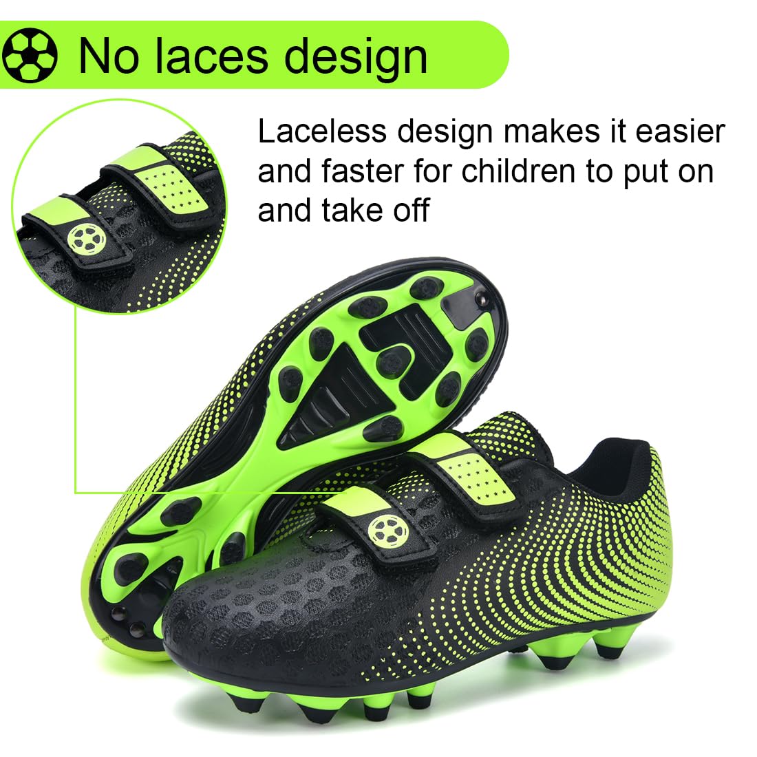 Scarpe da Calcio Ragazzi Scarpe da Allenamento Bambini Ragazze Basse da Calcio Antiscivolo per Esterni Calzature da Calcio Unisex 28-37 EU
