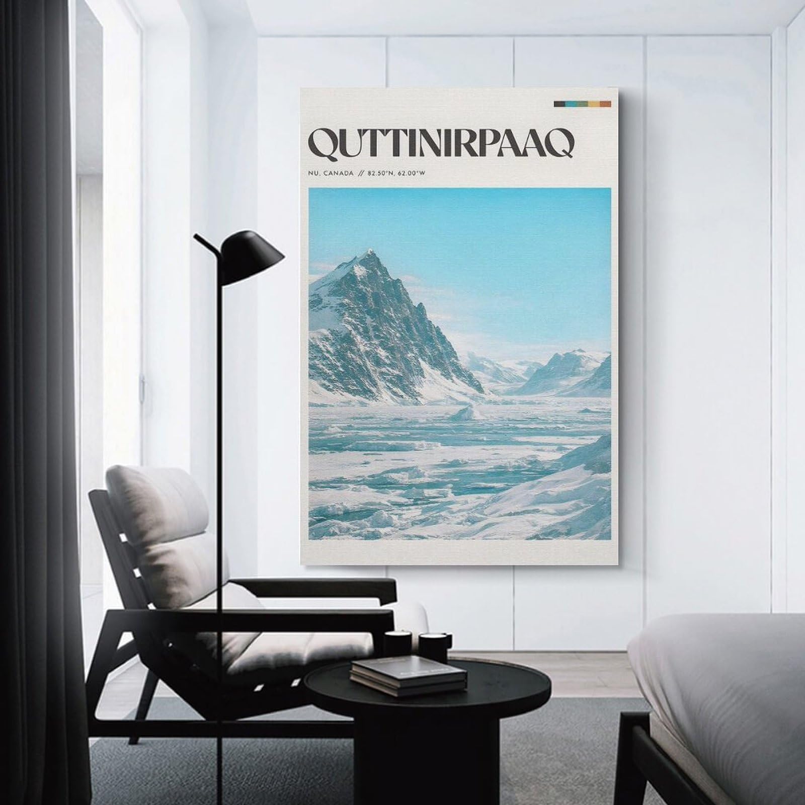 Junmoney Quttinirpaaq National Park Home Decor Wall Art 16x24inch(40x60cm), for Restful Interiors, Bedrooms Or Small Rooms, Decorative Wall Art for Cosy Rooms