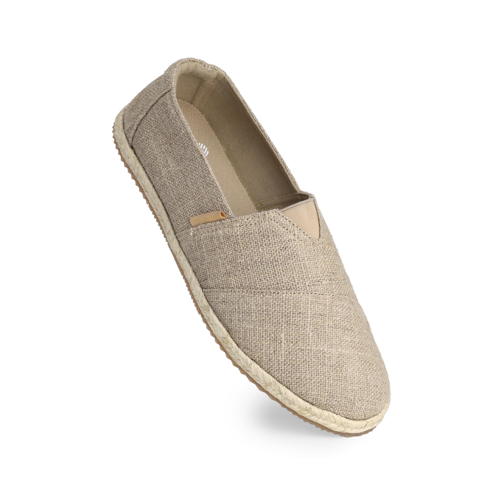 Linen Slip-on Shoes | for Women | Espadrilles | Cushioned Ortholite Insole | Stylish & Comfortable | Breathable Canvas Upper | Lightweight Footwear