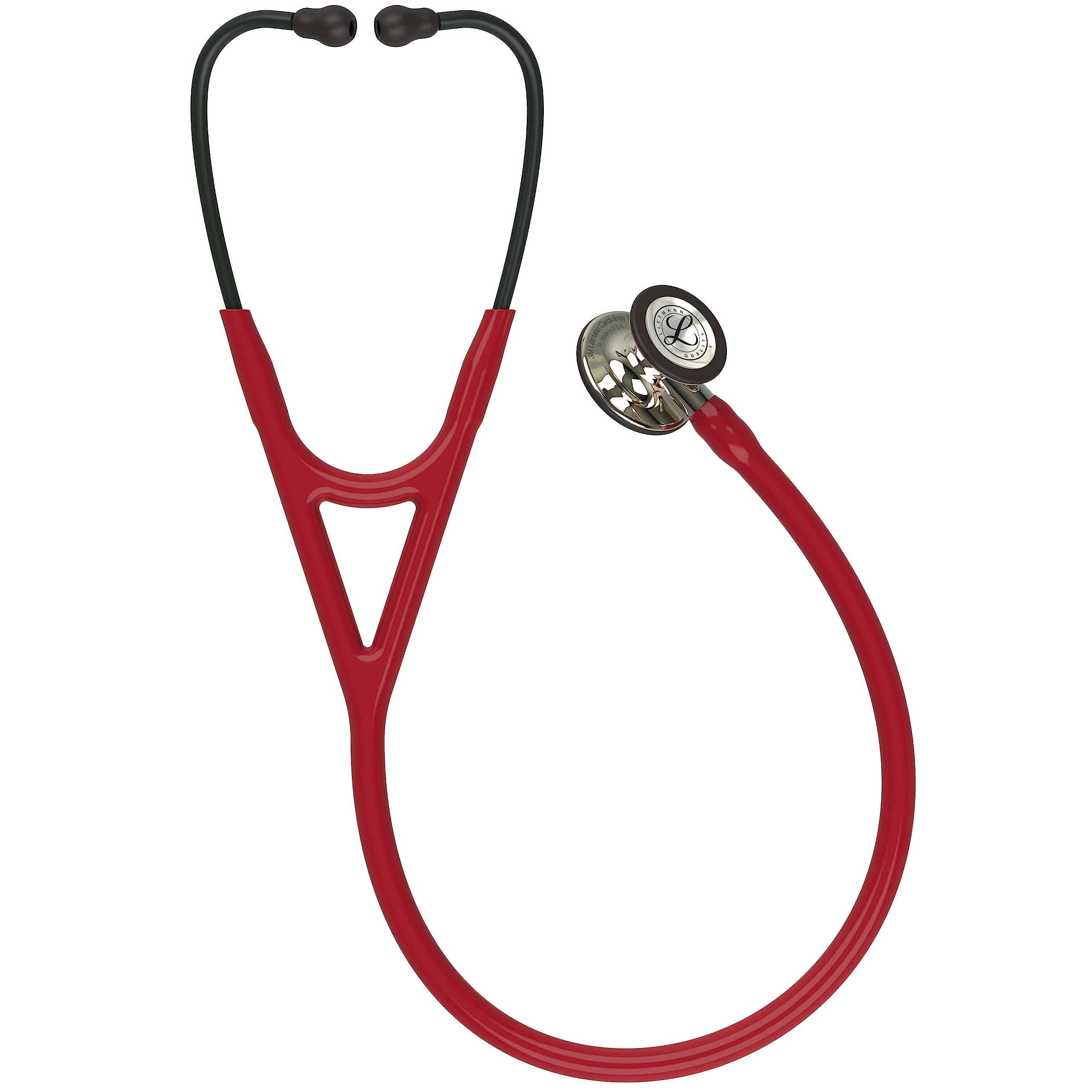 3M Littmann Cardiology IV Estetoscopio con Grabado Gratuito y Linterna Pupilar de Regalo (Burdeos/Champagne Edition)