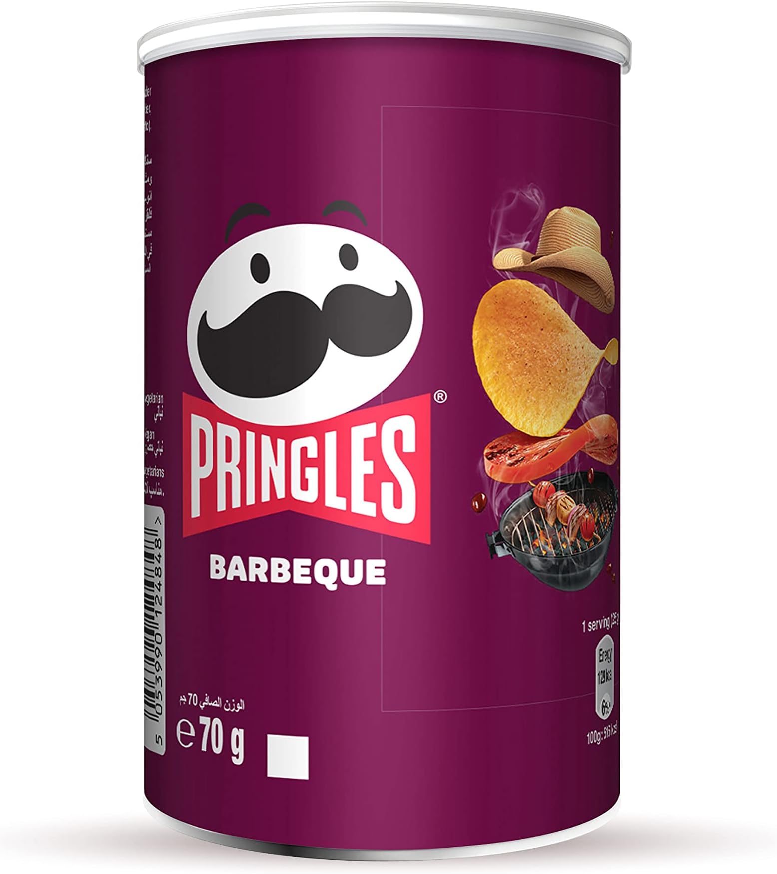 Barbeque Flavour - Potato Chips - 70gm - Crispy Snack - Crunchy Snack Food for Movies, Games & More - On-the-Go Can
