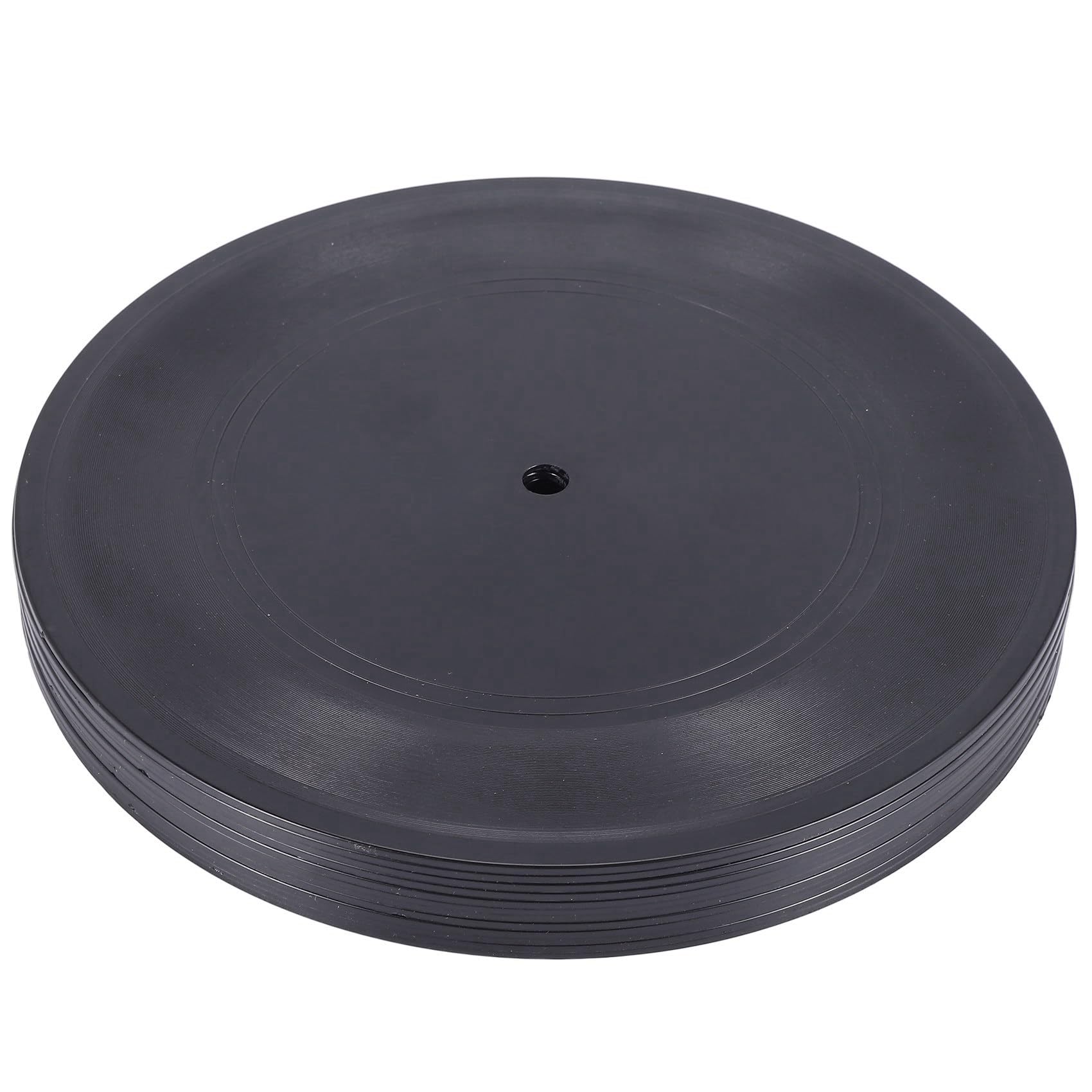 Dischi in vinile vergini 7 pollici CD per decoder camera CD decorazione da parete dischi in vinile decore nero falsi dischi decore (48 pezzi)