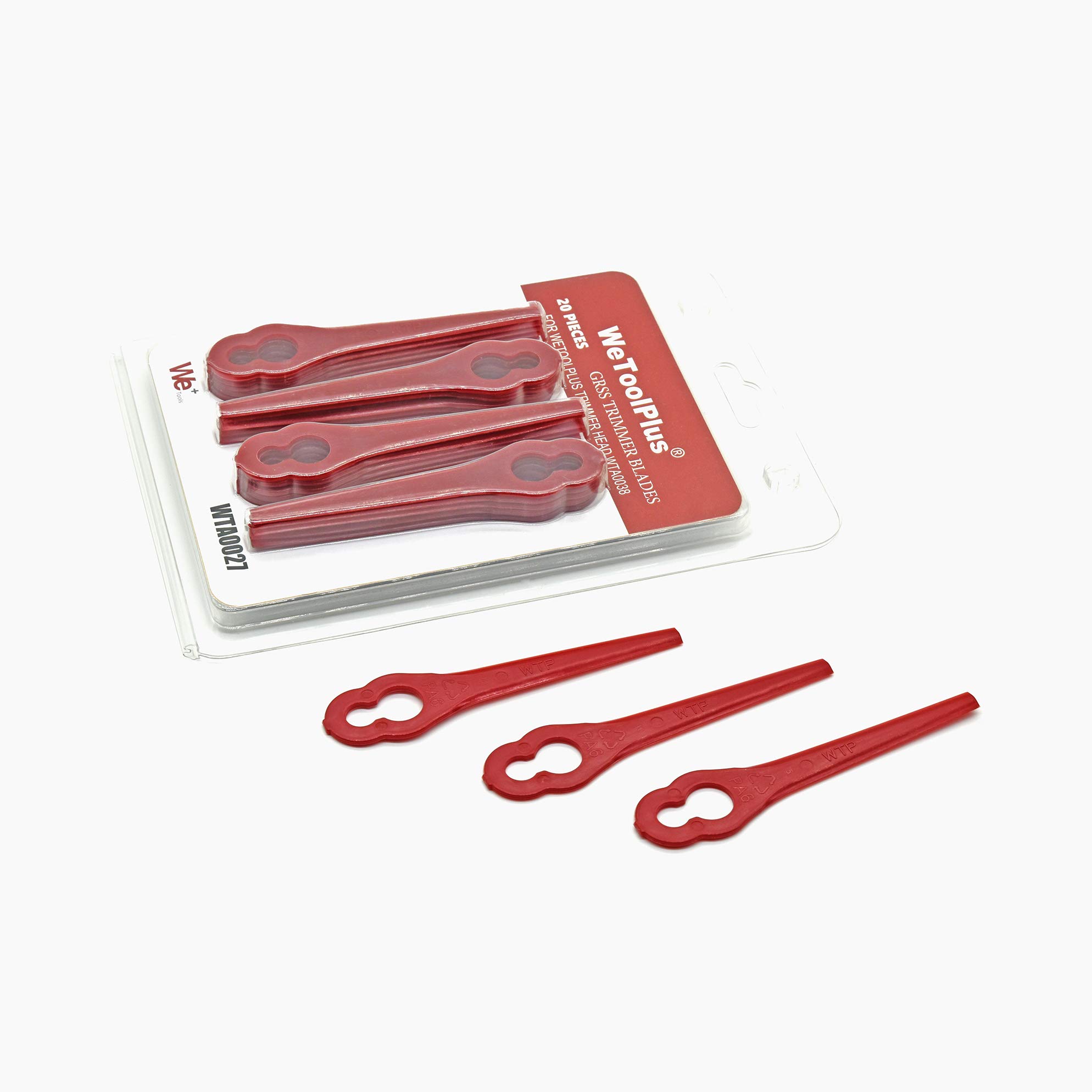 WETOOLPLUS WTA0027 Grass Trimmer Quick Change Blade,20 Pack