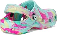 Vista 10 de Crocs - Zuecos clásicos para niños, diseño de teñido anudado jaspeado