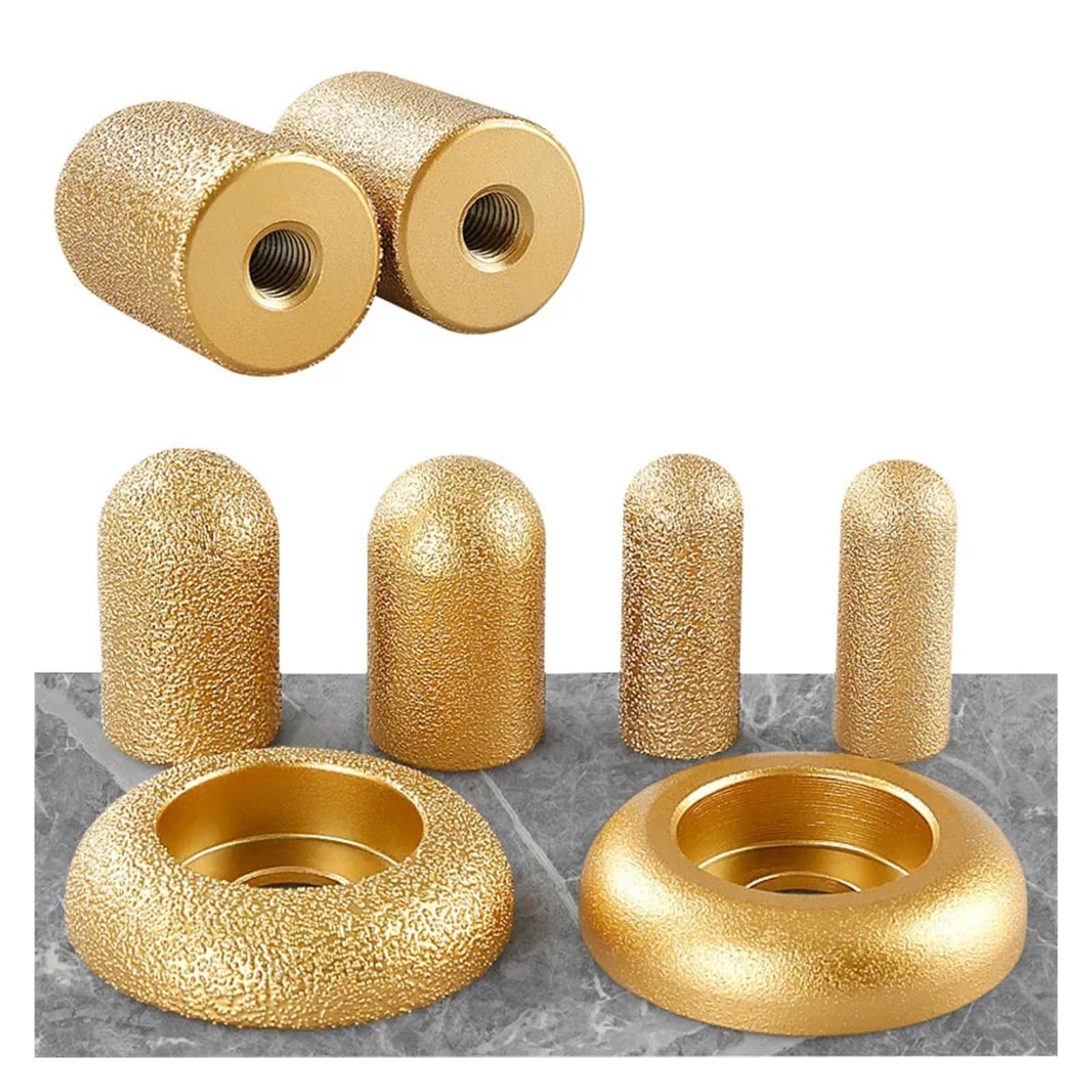 Diamentowa ściernica palcowa - 1 szt. Diamentowa lutowana tarcza palcowa do precyzyjnego wykańczania kamienia(70mm-100 Grit)