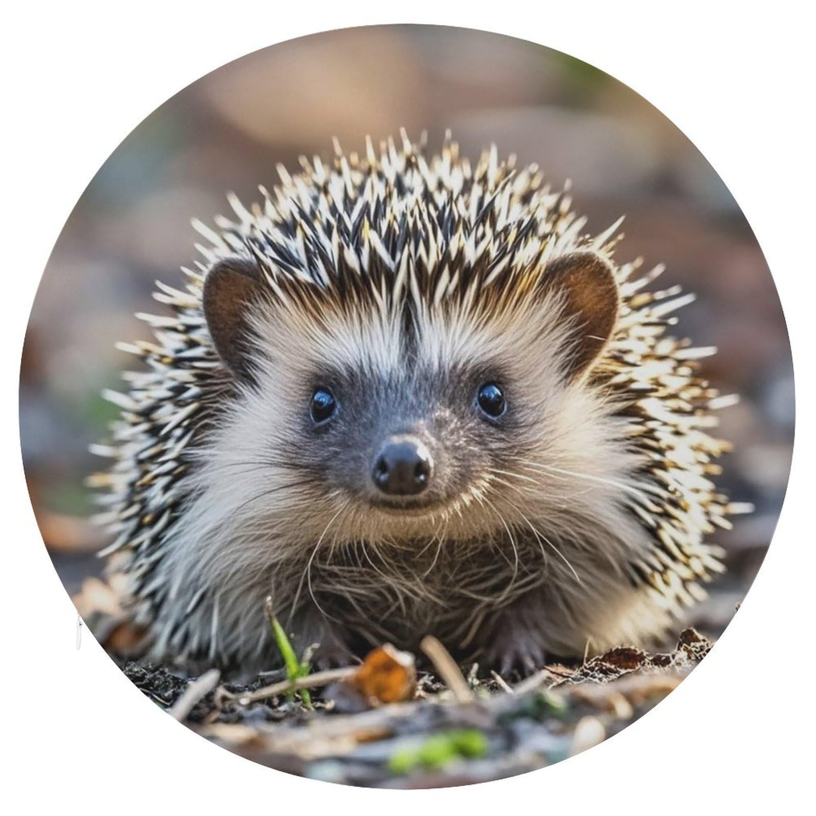 LZQPOEAS Hedgehog Swivel Seat Cushion with Supportive Memory Foam Comfort Round Bar Stool Cushion 15.3" Diameter Rotating Seat Cushions Fashion Chair Pad for Car Office Home