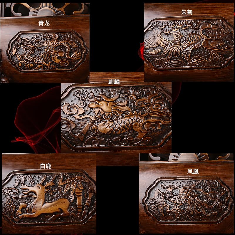 Decoración del hogar 2024 Estatua de dragón de Feng Shui Chino Escultura Figuras Feng Shui Escritorio de Oficina Regalos de Buena Suerte, Mesa de Oficina (ornamentación d