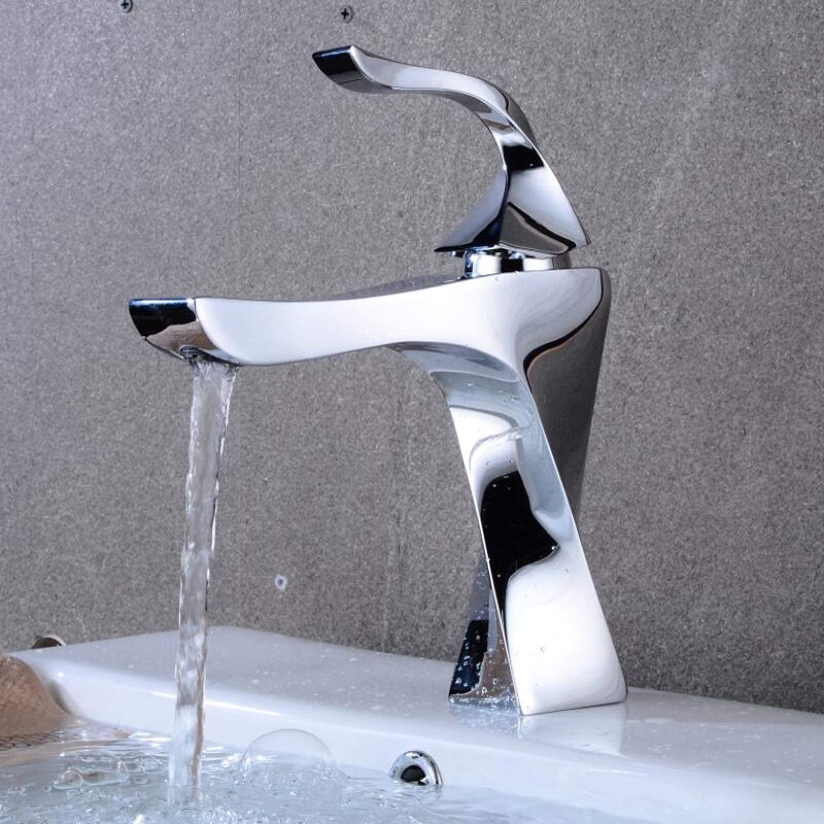 Robinet de lavabo en laiton sans fuite mitigeur eau chaude froide - 2