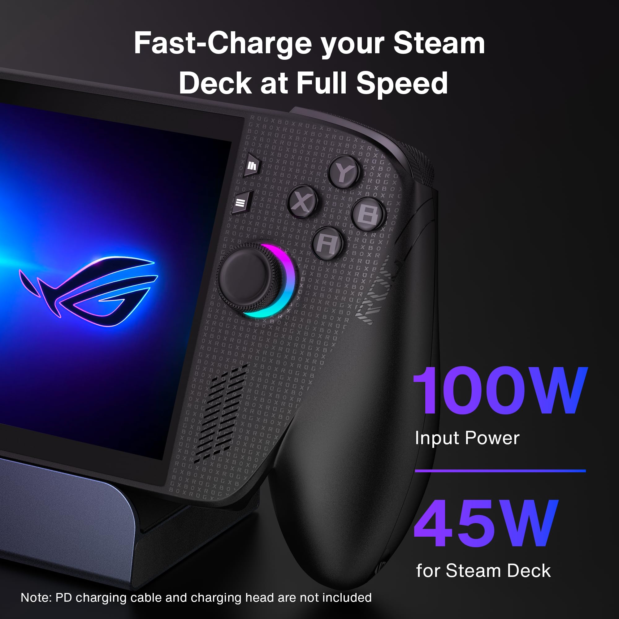 iVANKY Actualizado Estación 10 en 1 para ROG Xbox Ally X (2025)/Steam Deck OLED/ASUS ROG Ally X, Base 4K a 144 Hz para Legion GoS, HDMI 2.1, Ethernet de 1 Gbps, 5 Puertos USB-A 3.0, Carga de 100 W