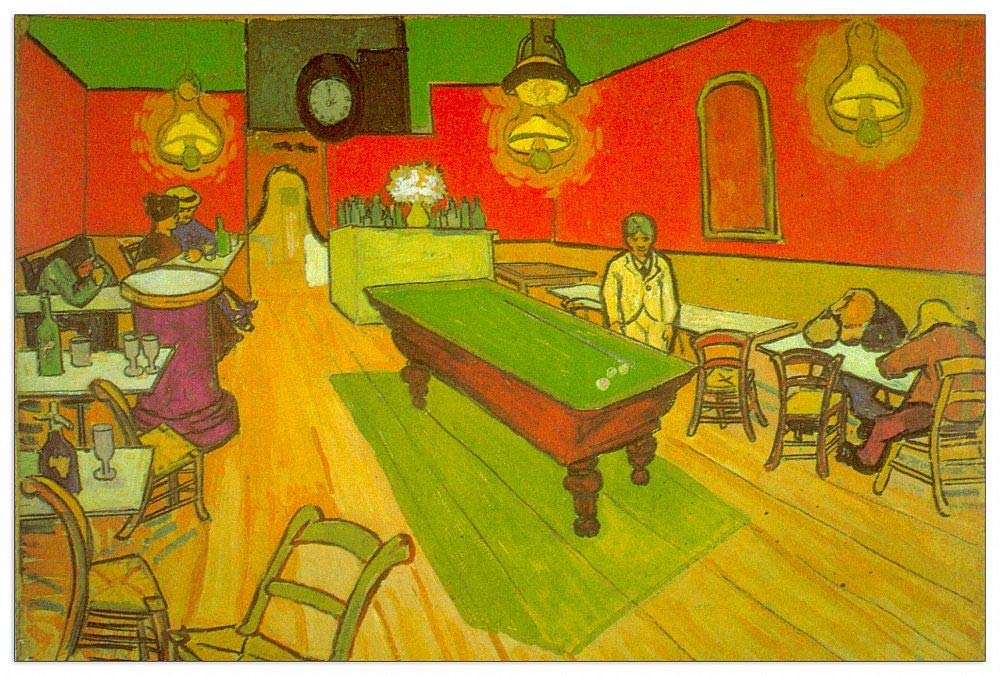 Panneaux décoratifs Van Gogh Night Cafe II ArtPlaza luxe MDF