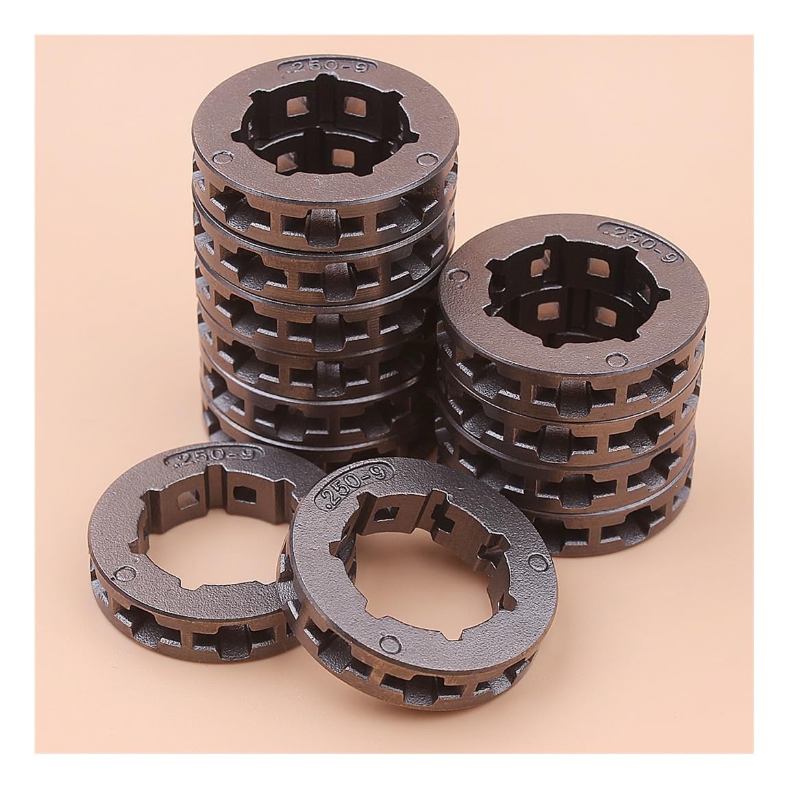 Pignon entraîneur 9 dents pas 250 pour réparer usure chaîne tronçonneuse 40 45 55 254