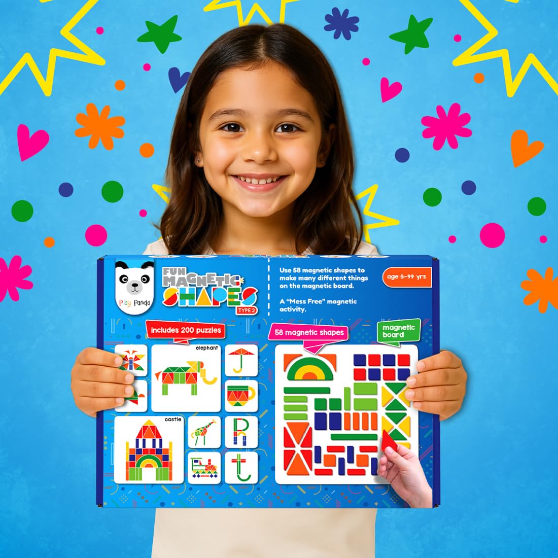 Play Panda Magnetic Puzzle Set - Kids Brain Booster -6