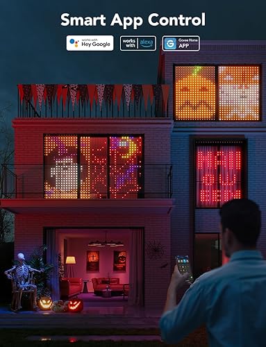 Miniatura 3 de Govee Luces de cortina, luces LED inteligentes WiFi para ventana, luces de ventana que cambian de color, tira de luces dinámicas para pared de