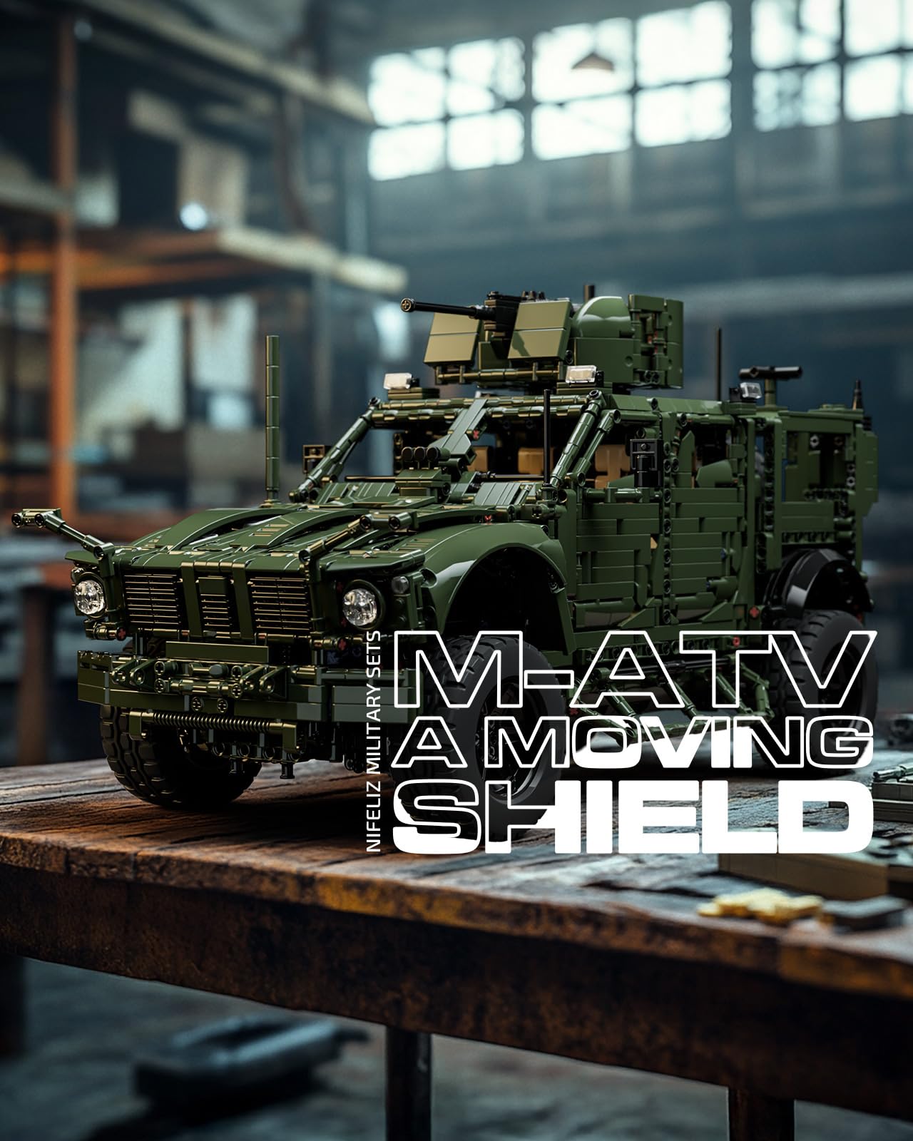 Amazon.com: Nifeliz M-ATV Military Car Building Set for Adults