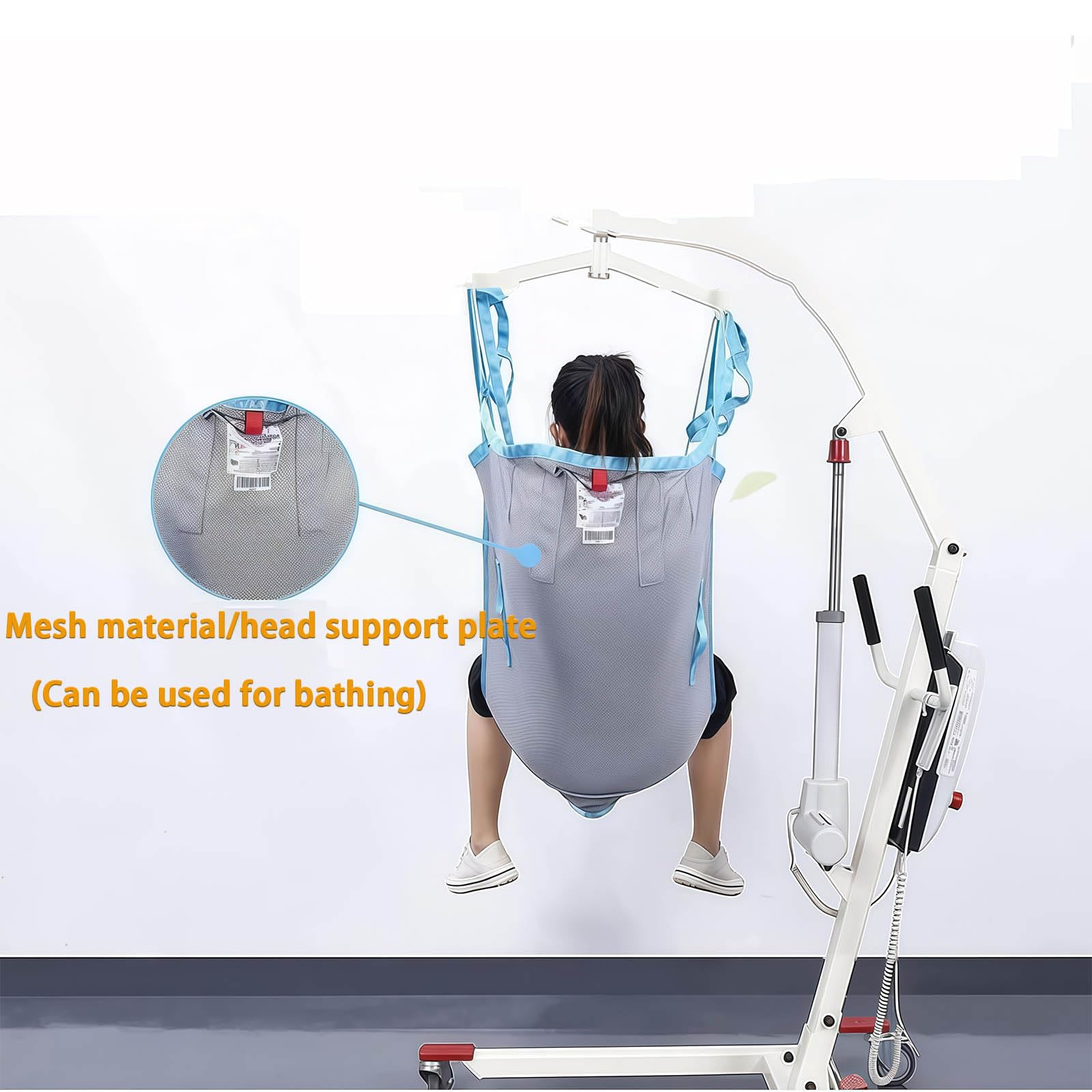 ArnéS De ElevacióN para Pacientes con Inodoro, ArnéS De Malla para ElevacióN De Cuerpo Completo, ArnéS De Ducha con Piernas Divididas, para Personas Mayores Y Personas