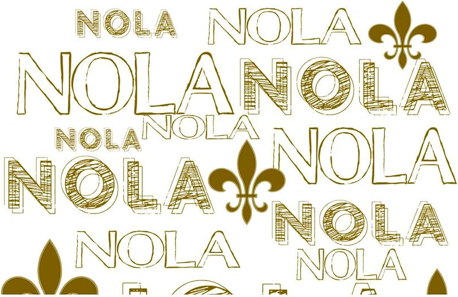 CafePress NOLA NOLA NOLA Gold Fleur De License Plate Holder Aluminum License Plate Frame, License Tag Holder