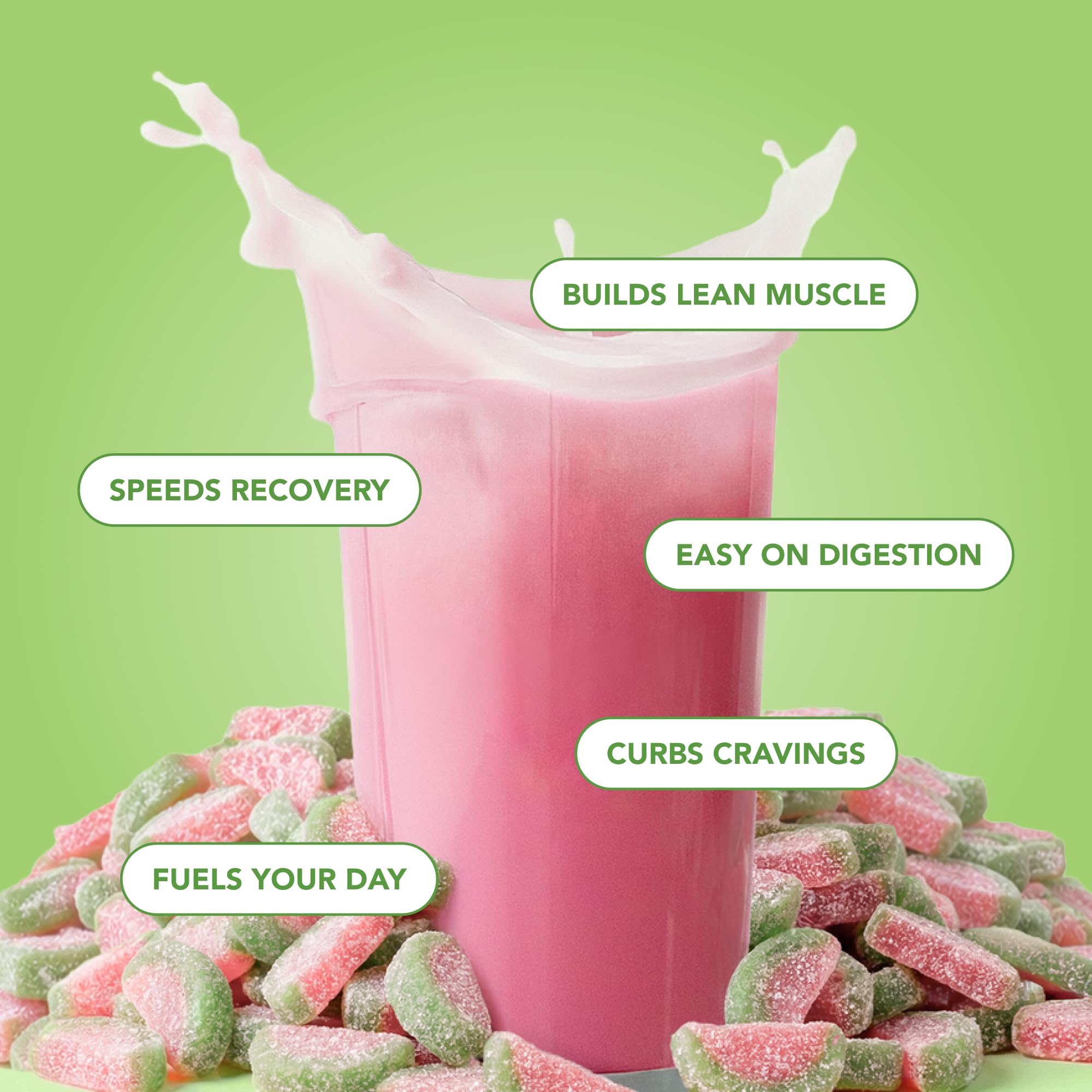 Clean Simple Eats Clear Protein Drink, Sour Candy Watermelon, 20 Servings — Amazon image 5