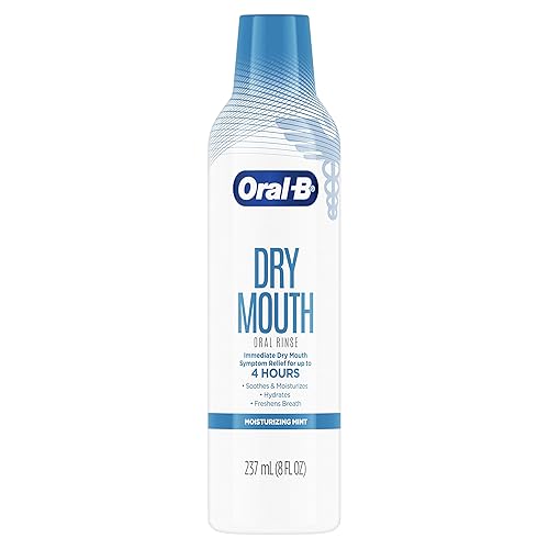 Oral-B Enjuague bucal de enjuague bucal Dry Mouth Hydrizing Mint, 8.0 fl oz, (8 fl oz), 1 unidad
