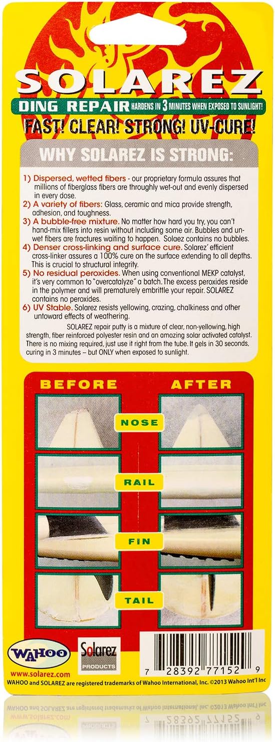 Solarez UV Cure Polyester Ding Repair - Surfboard Repair Kit (2 Oz)