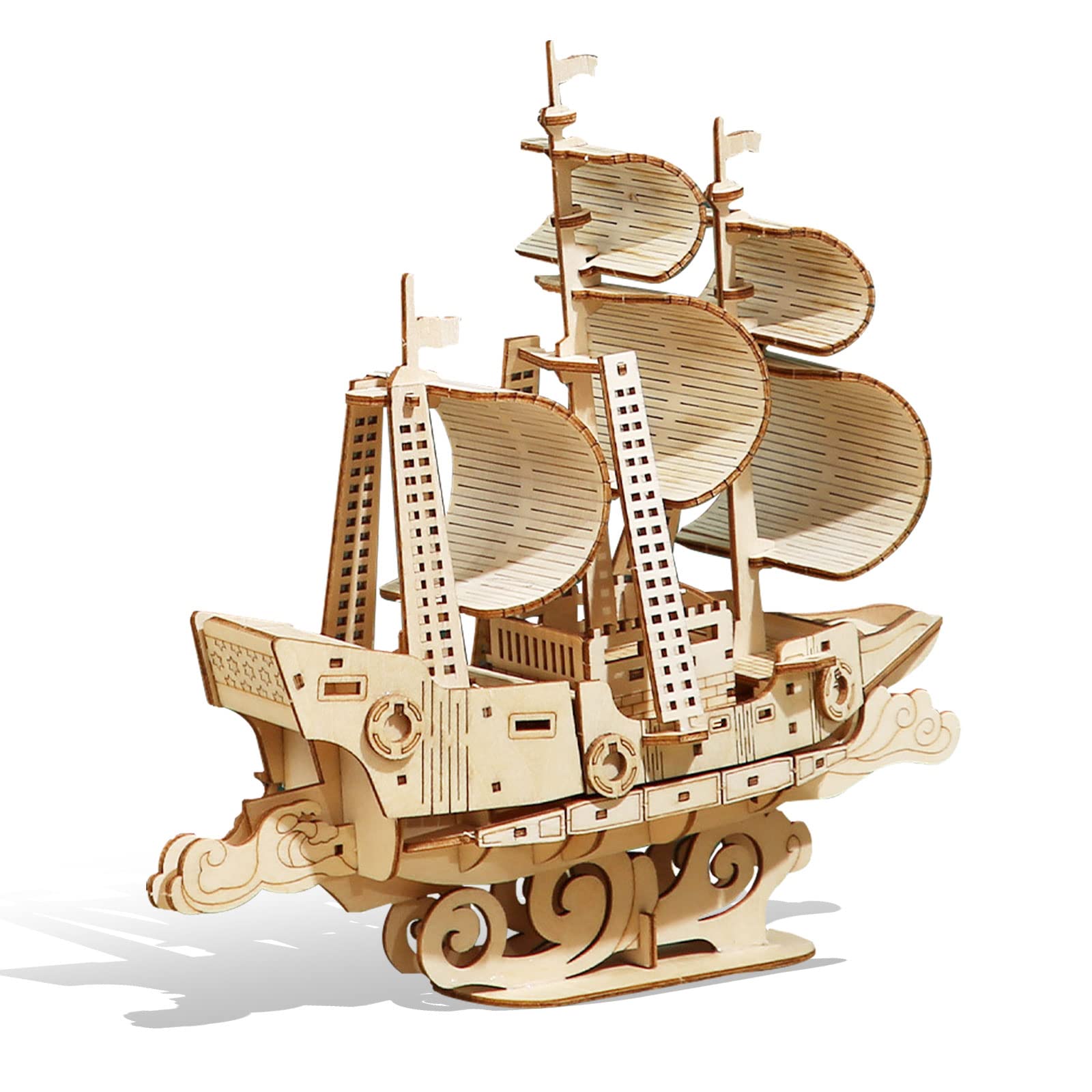 Drewniane puzzle 3D dla dorosłych, drewniane bloki, puzzle, model, zestaw do budowania, prezent na urodziny, Dzień Ojca
