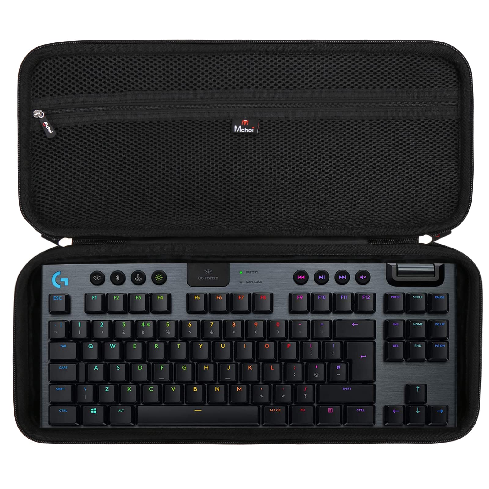 Mchoi Hard Portable Case Fits for Logitech G915 TKL Tenkeyless Lightspeed Wireless RGB Mechanical Gaming Keyboard,CASE ONLY