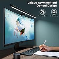 Vista 6 de Quntis - Barra de luz para monitor PRO+ con control remoto, apta para monitor curvo/plano, lámpara de computadora USB para cuidado de los ojos