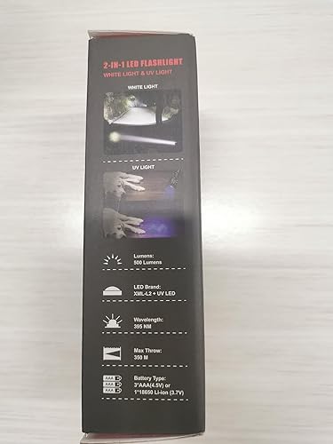 Miniatura 10 de Morpilot Luz LED ultravioleta de 12 focos para detectar manchas y orina la mejor linterna UV para encontrar manchas en tapetes o detectar orina de