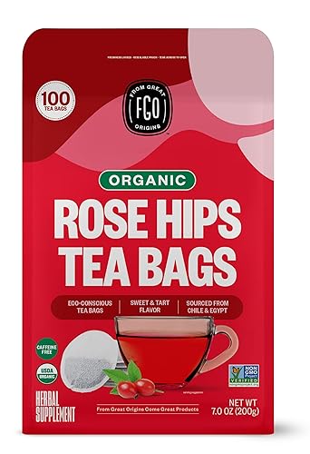 Vista 337 de FGO Té de menta orgánico, 100 unidades, bolsitas de té ecológicas, sin cafeína, el embalaje puede variar (paquete de 1)