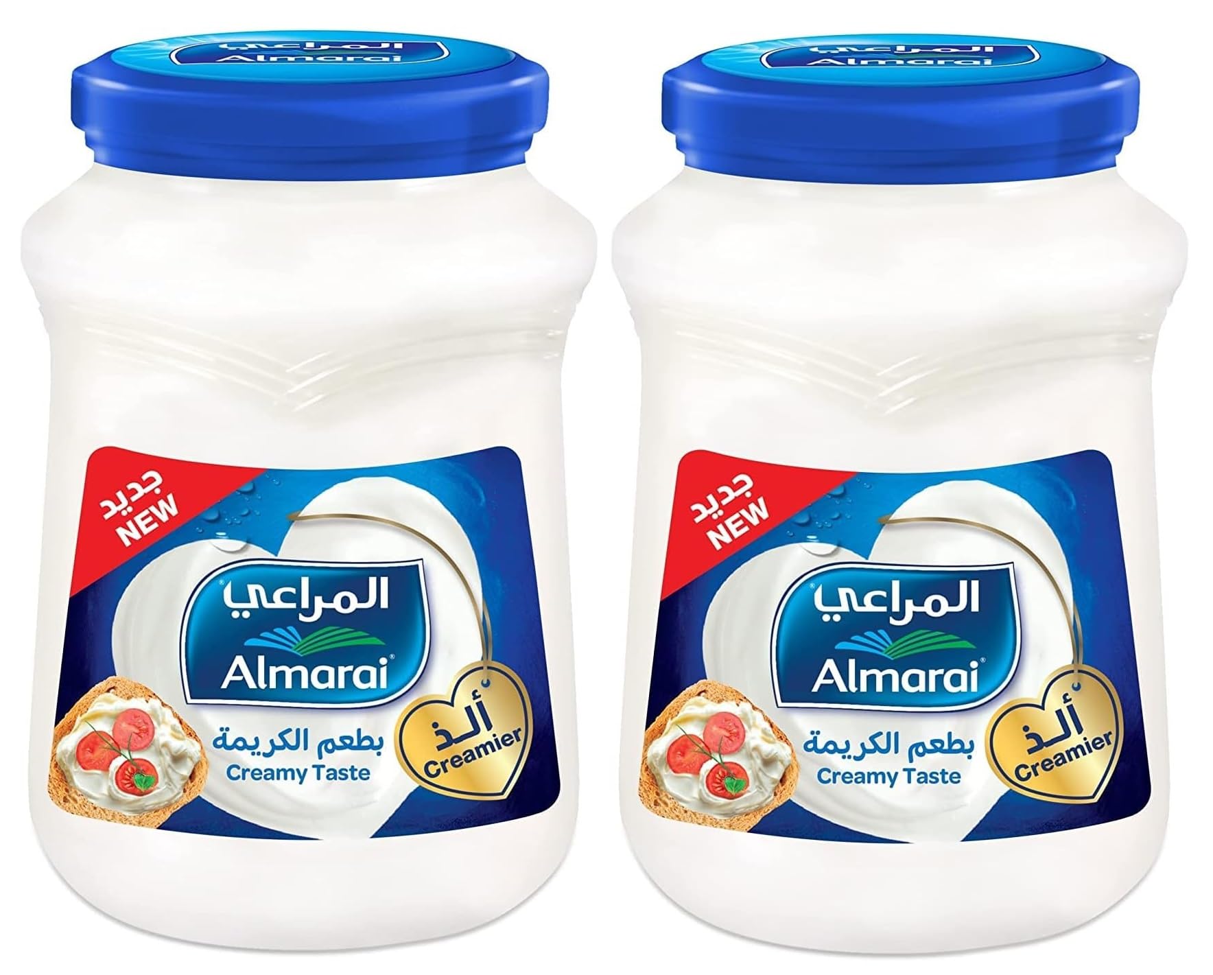 Almarais Cream Cheese Spread | Fresh Milk & Cream | 500g Glass Jar (Pack Of 2)-image-49