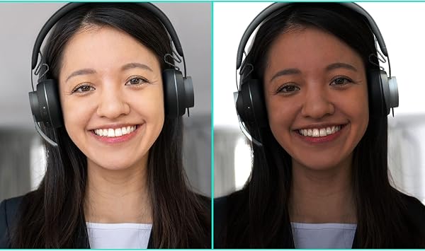 Logitech Brio 4K Webcam Ultra HD 4K and 30fps, Noise Cancelling Mics | Ultra 4K Video, Rightlight 3 Plus HDR, Dual Noise-Cancelling Omnidirectional Microphones, Selectable FOV, Privacy Shutter