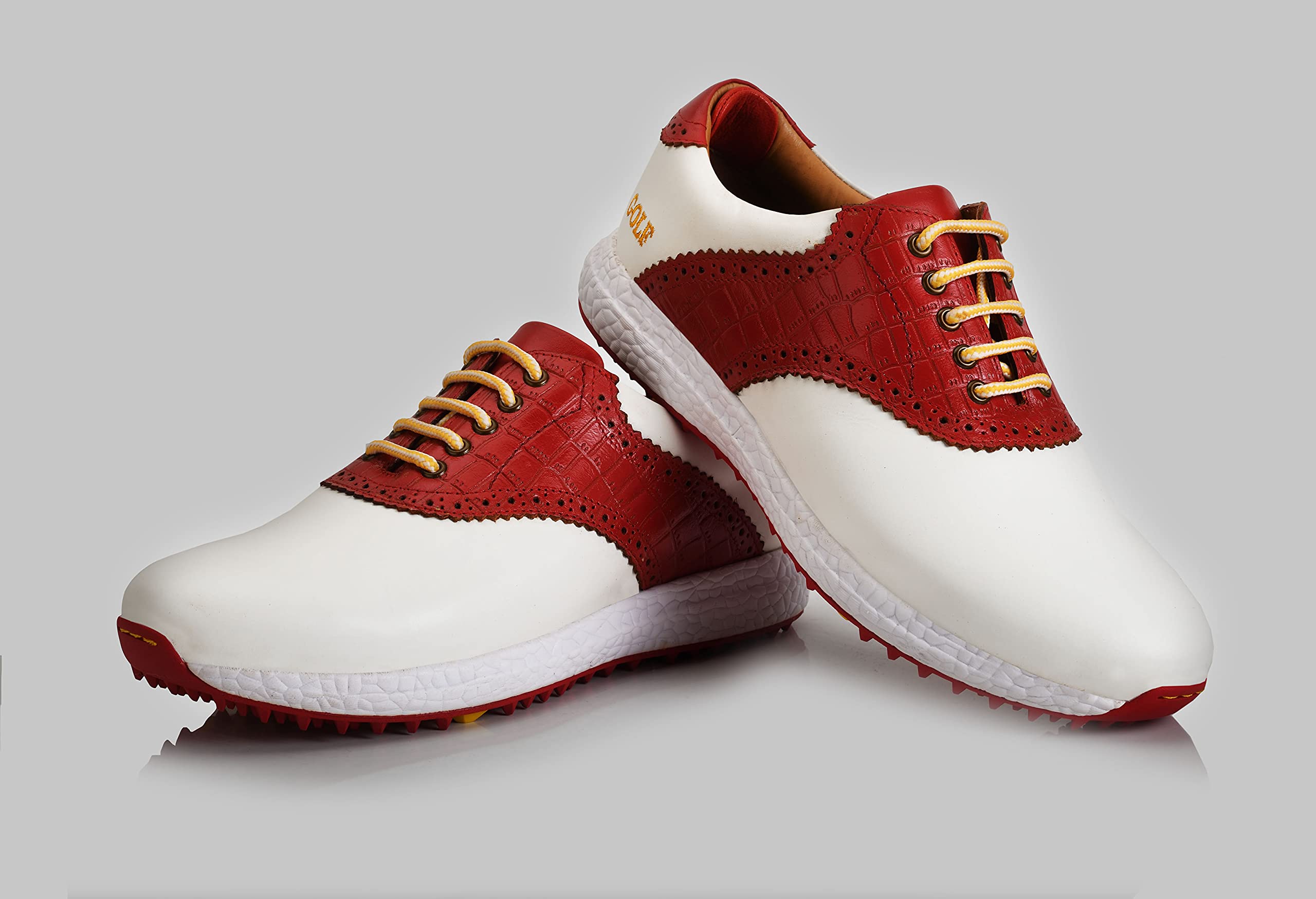 ESS Golf Shoes for Men-Lightweight White and Red Colour Size 7.5 (B09CTCHMCN) Amazon Price History, Amazon Price Tracker