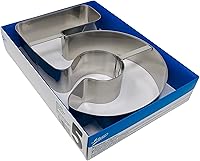 Vista 12 de Ateco Molde y cortador de pasteles de números extra grandes, 2, 11 pulgadas de alto, plateado