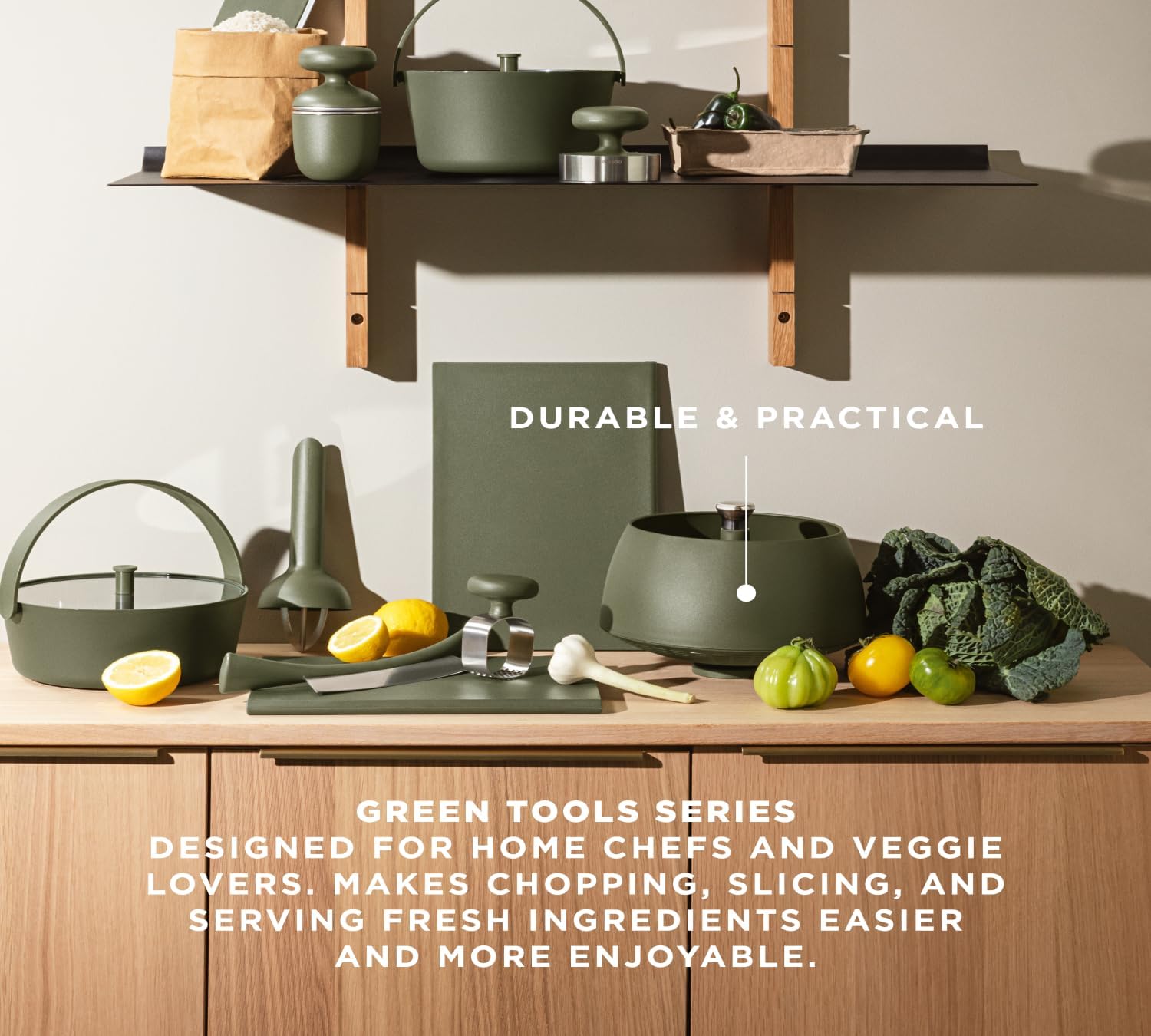 EVA SOLO | Salad Spinner, Green Tool | Danish Design & Functionality