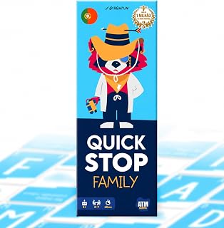 ATM Gaming Quickstop Family - Jogo de Cartas para Toda a Família - Rápido e Divertido para Crianças e Adultos - Diversão em Família sem Ecrãs - Presente Original para Pais e Filhos
