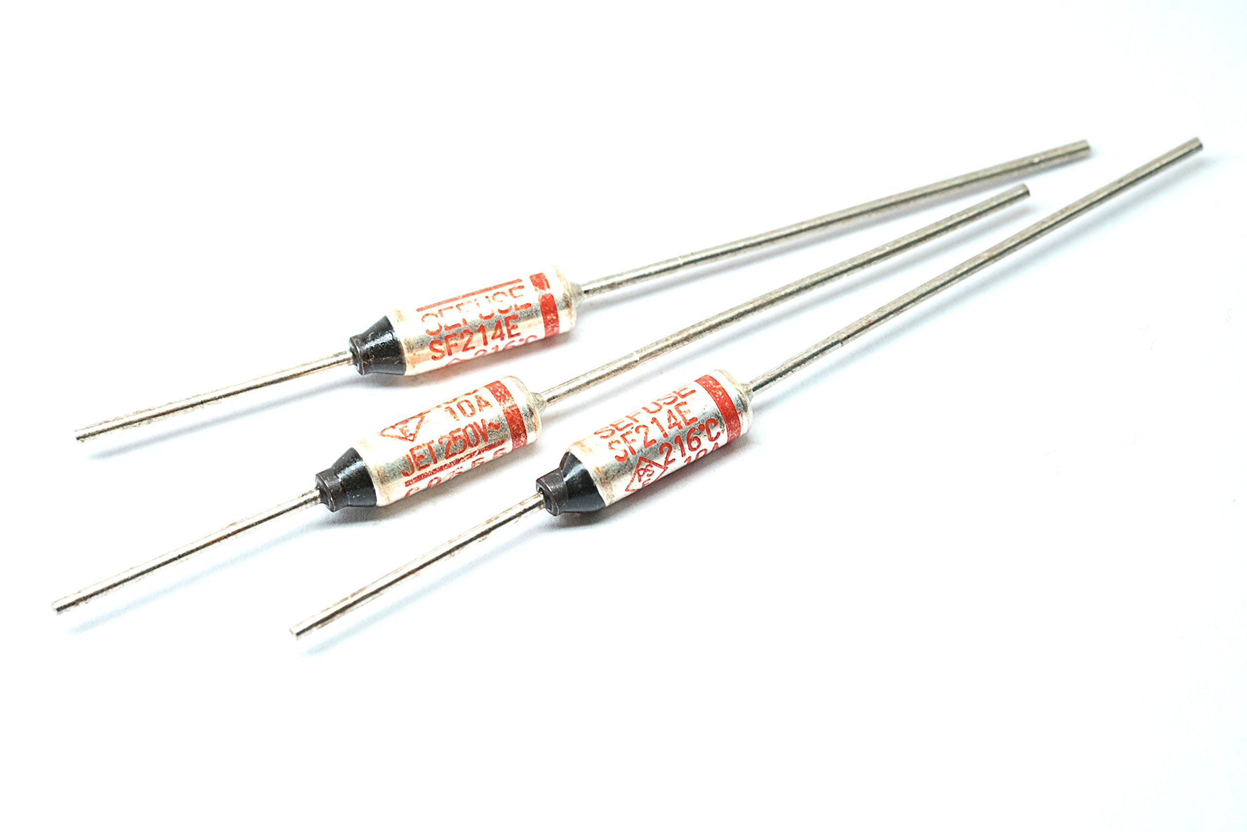 Fusible Termico 10 Unidades De Fusible Térmico SF214E - 216°C, 10A, 250V - Para Electrodomésticos Como Secadores, Planchas, Cafeteras Corte Temperatura Automático - Foto 9