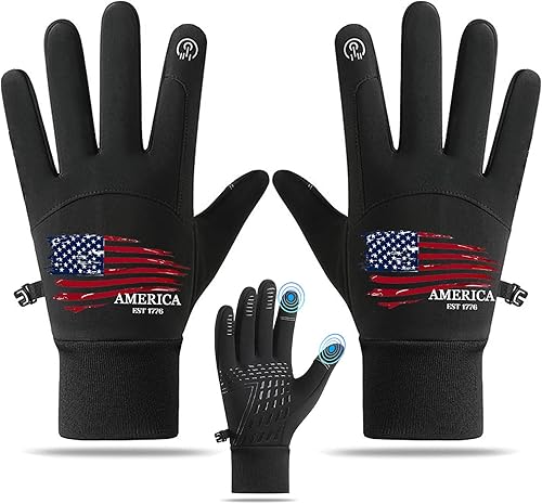 Guantes de invierno para hombres y mujeres, guantes de correr ligeros y cálidos para pantalla táctil, guantes térmicos de punto