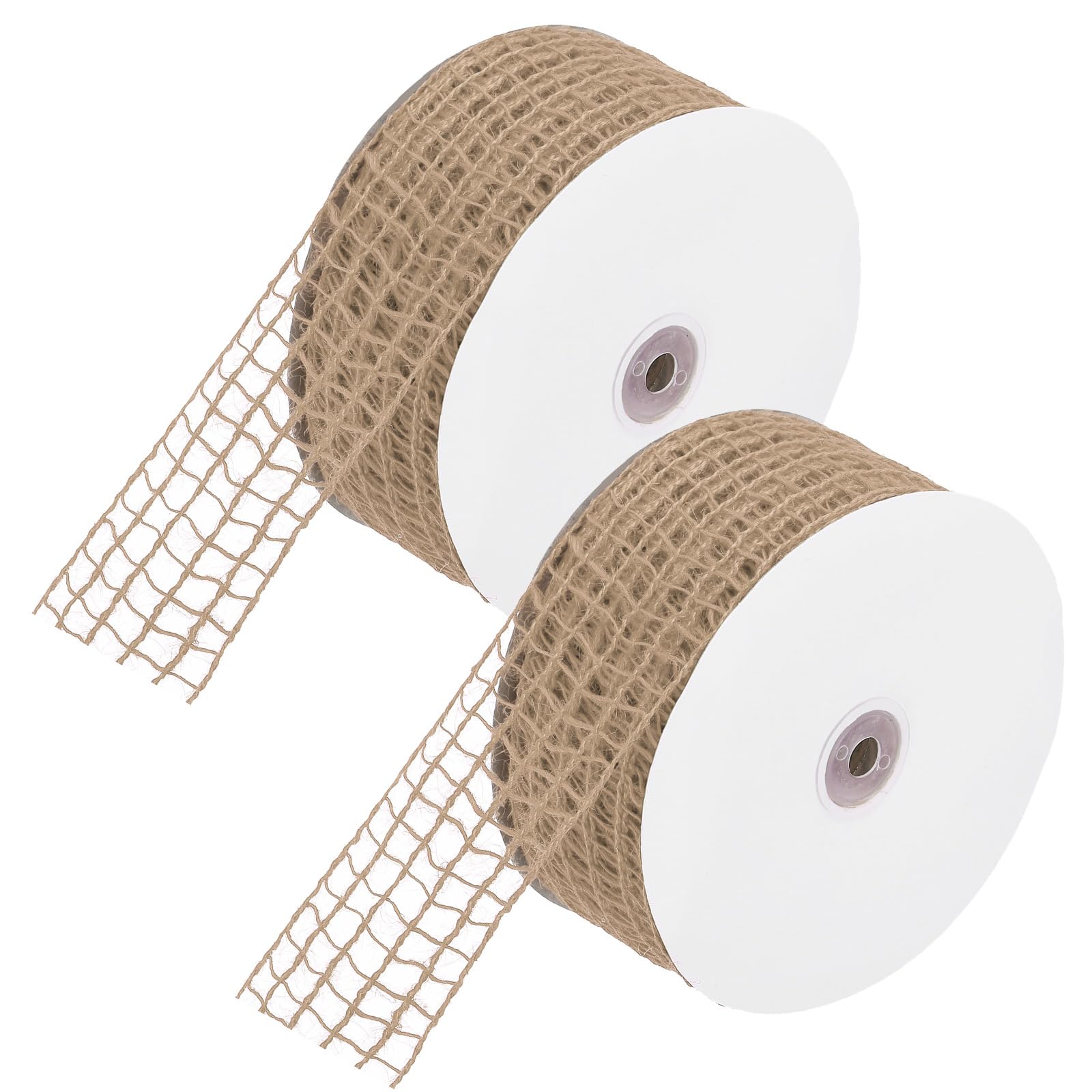 PATIKIL Mesh Burlap Wired Ribbon