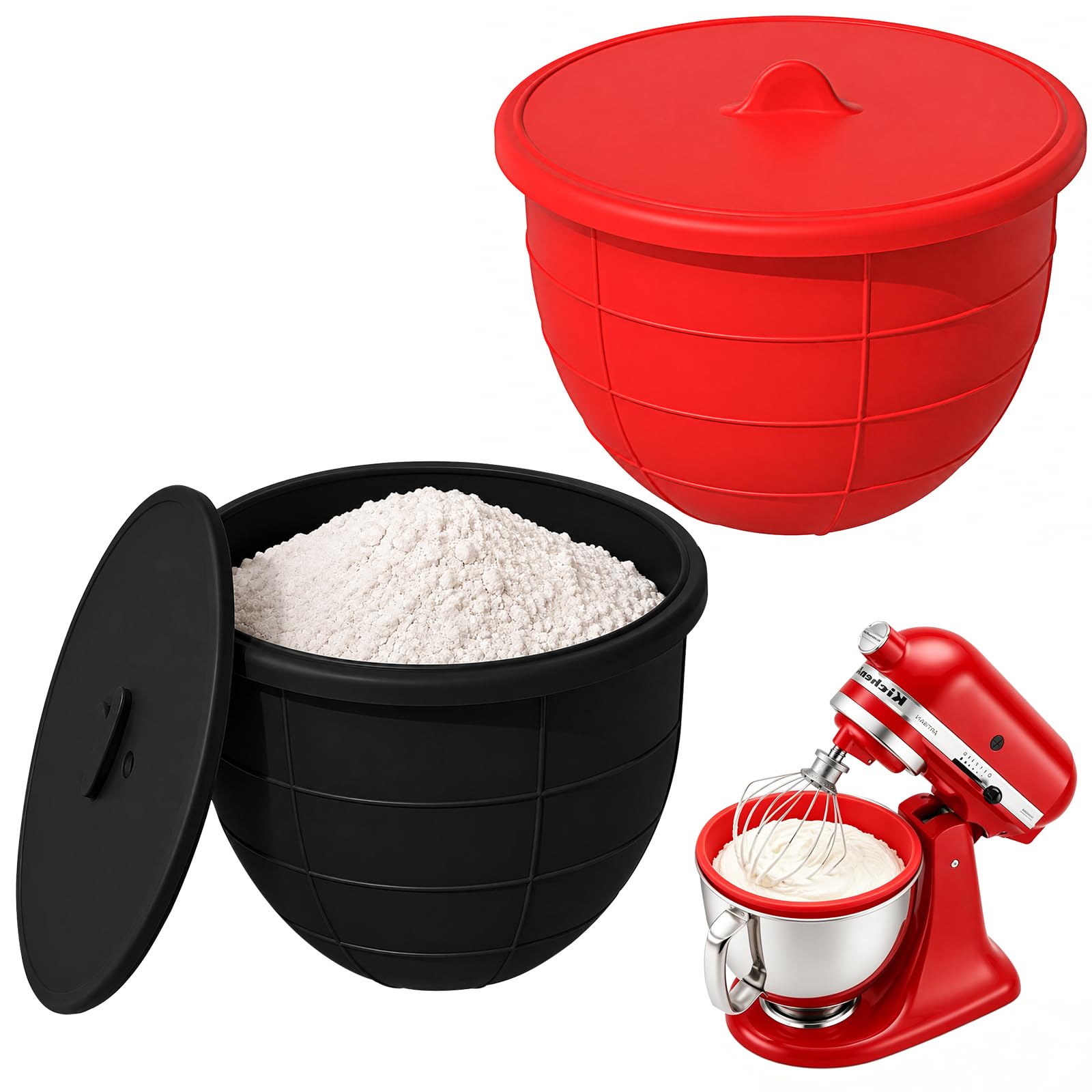 Evita deslizamientos al batir con la bandeja de silicona gruesa compatible con KitchenAid