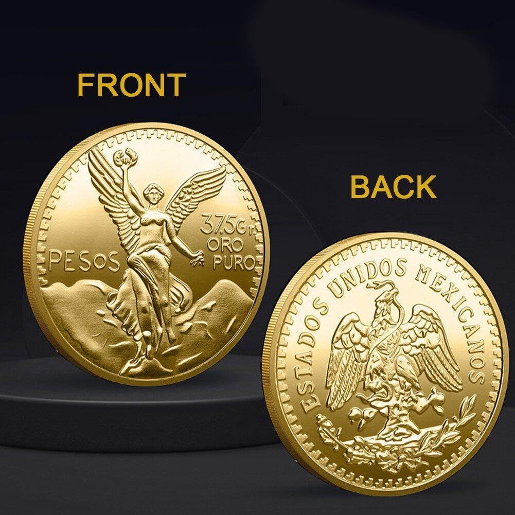 Moneda Conmemorativa Diosa De Moneda De Oro Conmemorativa Moneda Ángel De Independencia Moneda Decorativa Serpiente Águila Mexicana