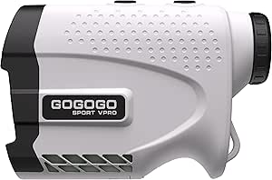 Gogogo Sport Vpro Laser Rangefinder for Golf & Hunting Range Finder Distance Measuring with High-Precision Flag Pole Locking Vibration Function Slope Mode Continuous Scan