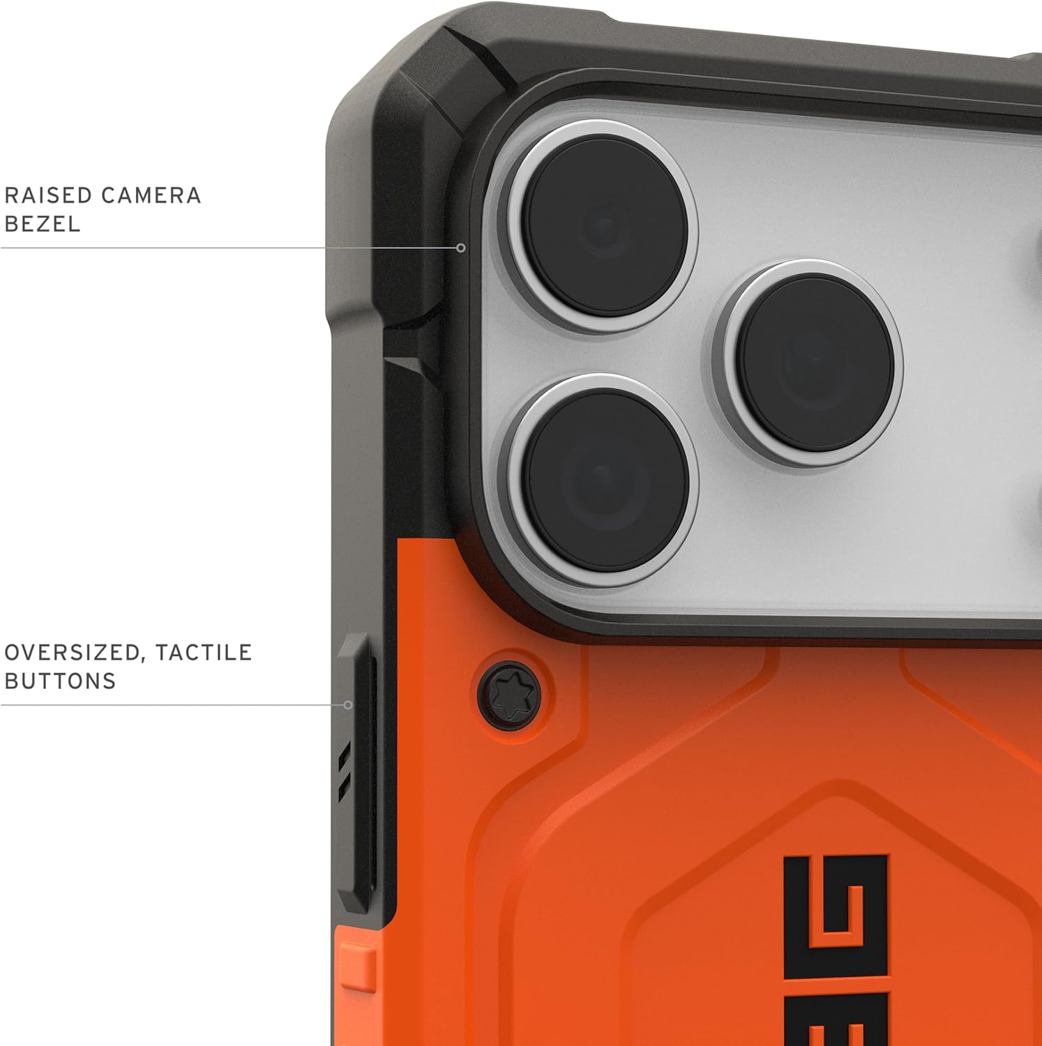 URBAN ARMOR GEAR UAG Designed for iPhone 17 Pro Case Pathfinder - Compatible with MagSafe Military Grade Protective Cover, Orange