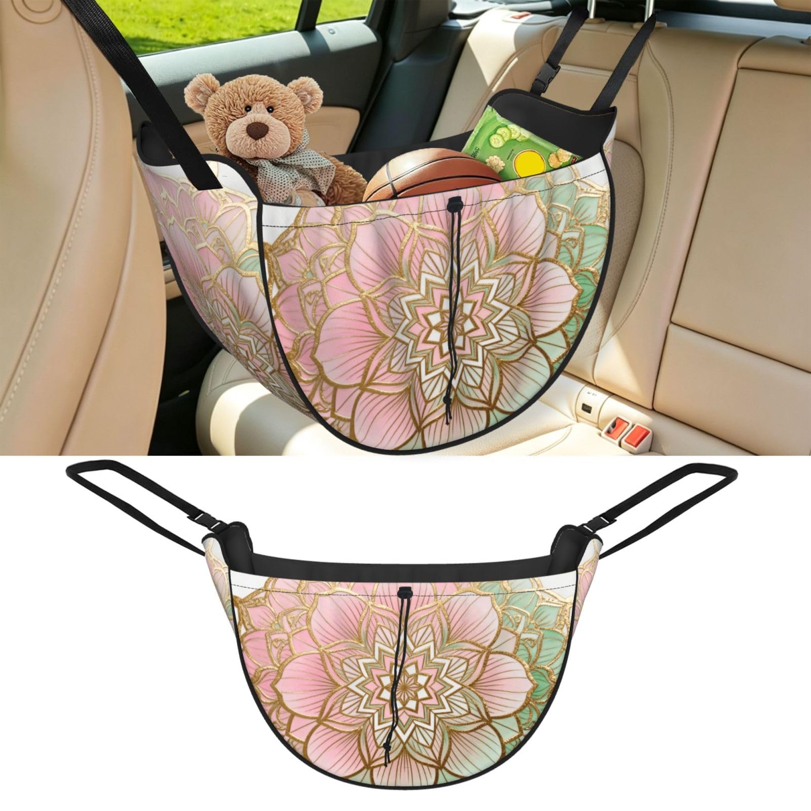 CNTDBU Datura flowers Car Seat Organizer-Backseat Storage Bag for Travel
