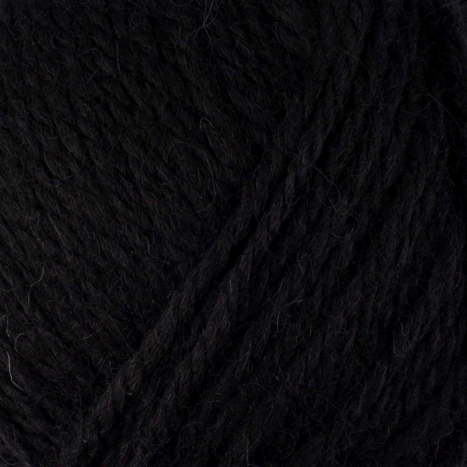 JubileeYarn Snow Blossom Yarn - DK Superwash Wool - Black - 4 Skeins