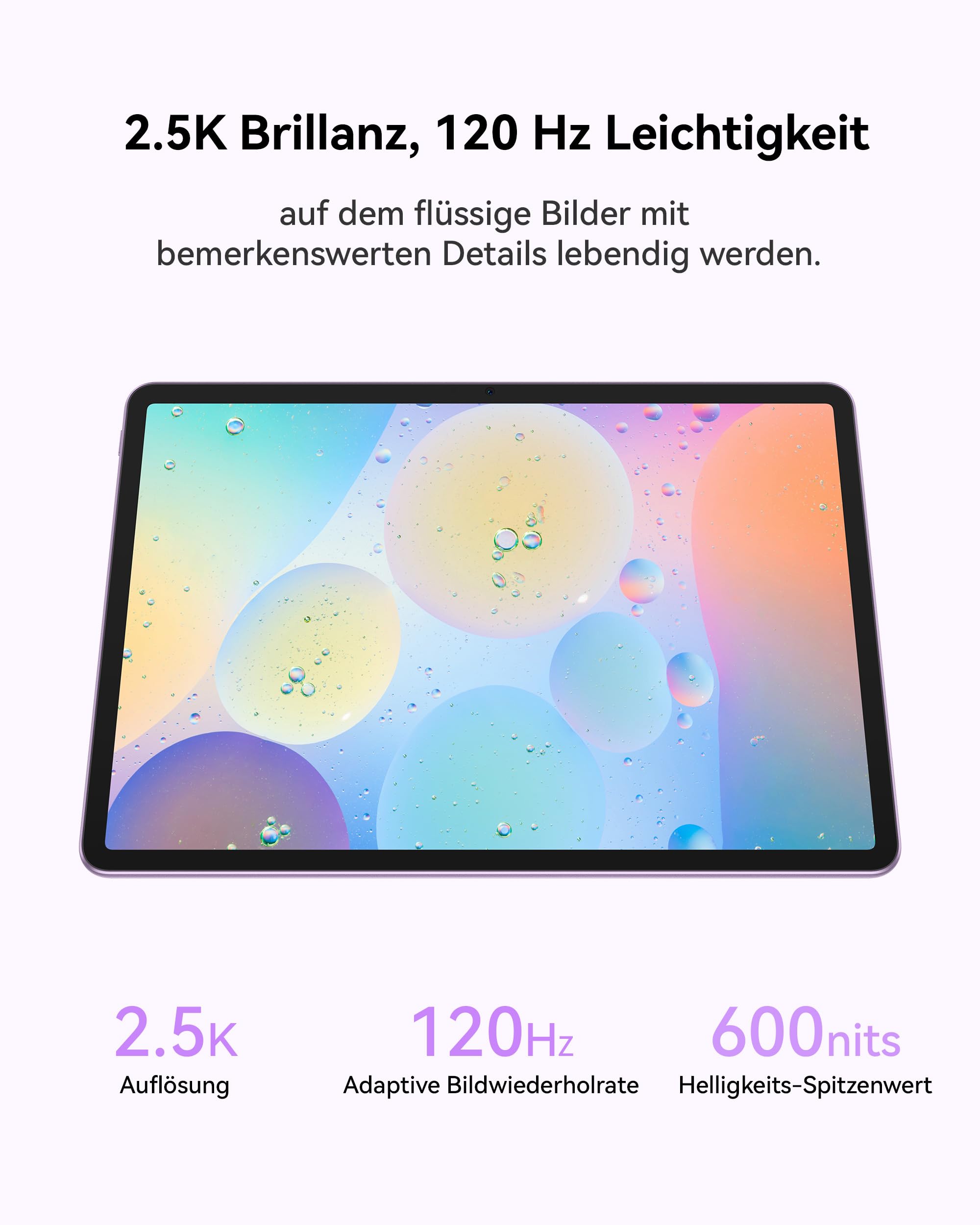 HUAWEI MatePad tablet 11,5" 2025, 2,5 K 120 Hz, 8 + 128 GB, akumulator 10,100 mAh, do 14 godzin odtwarzania wideo, 40 W Supercharge, Wi-Fi 6, cztery głośniki, gry, szary